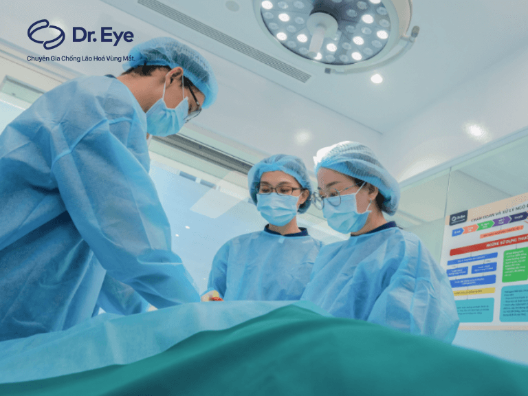 Quá trình thẩm mỹ bọng mắt dưới
