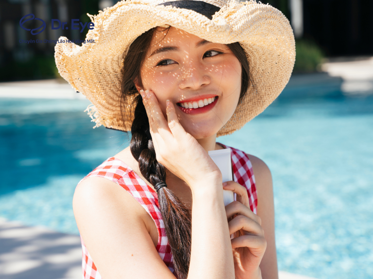 nên che chắn cho da mắt kỹ lưỡng