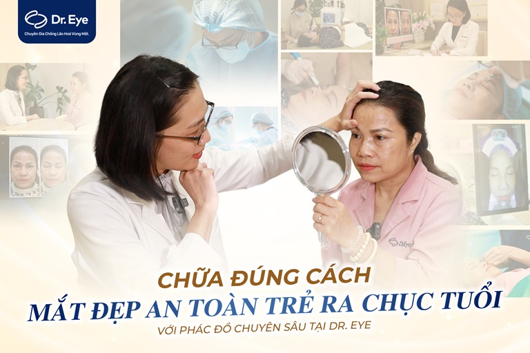 chữa thâm mắt bằng túi trà