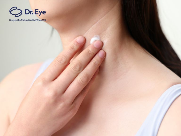 da cổ chảy xệ do đâu