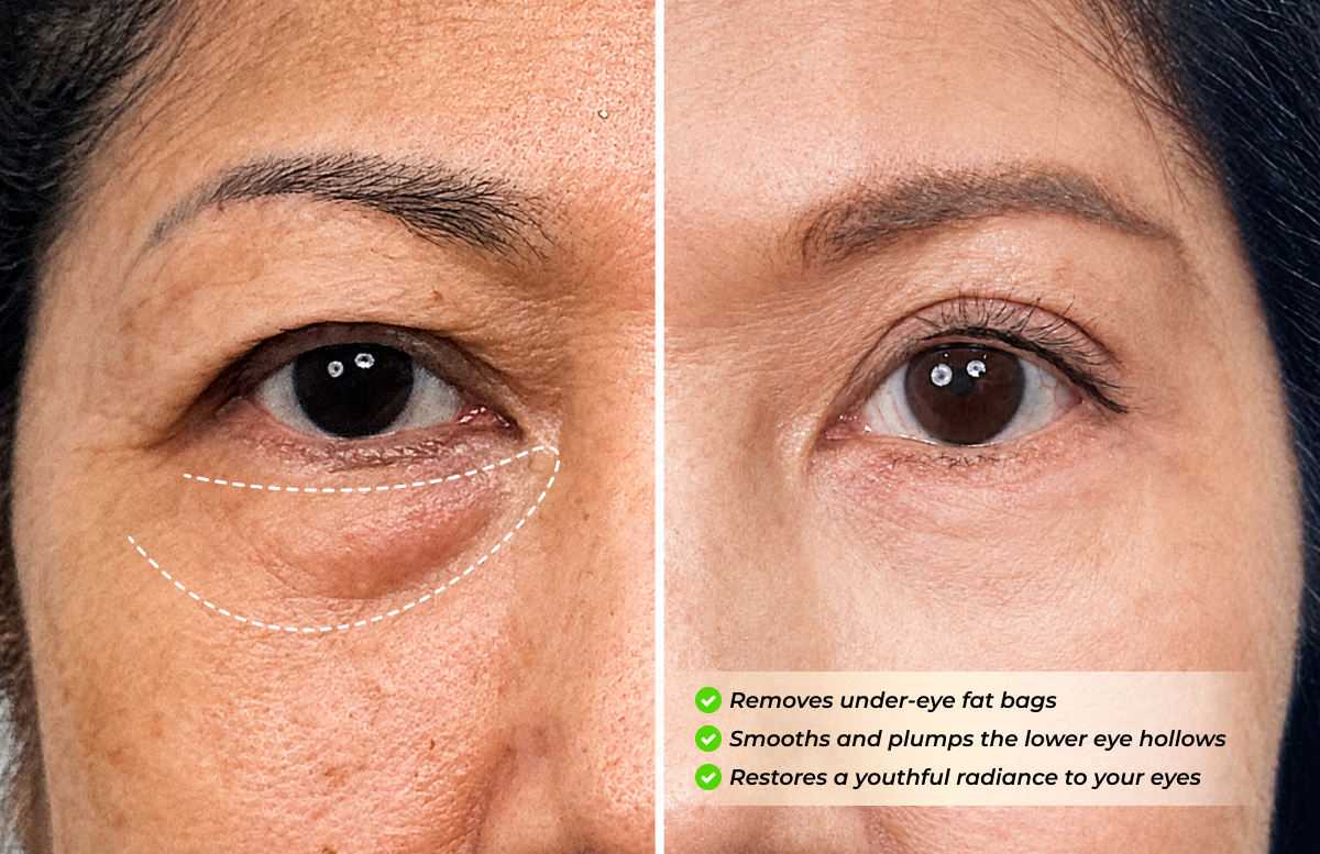 Lower eyelid rejuvenation
